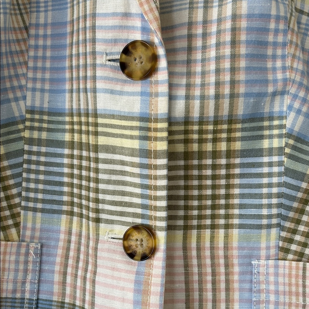 Talbots Multicolor Plaid Blazer - Picture 3 of 6